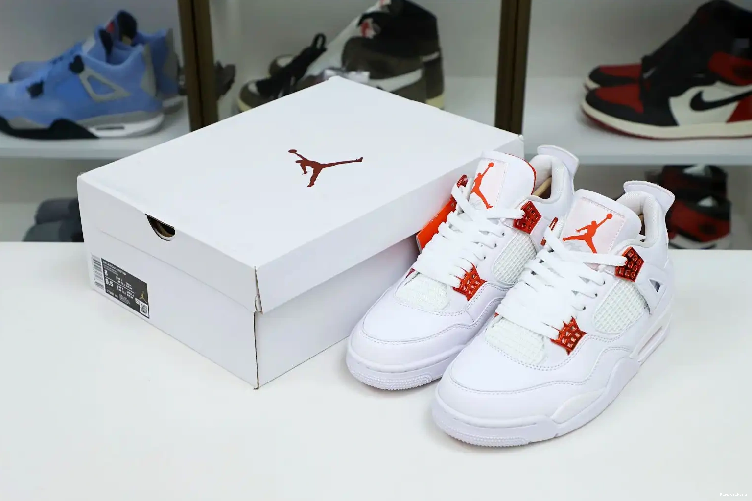 metallic Air 4 retro“orange Jordan Kimikick Jordan 0608